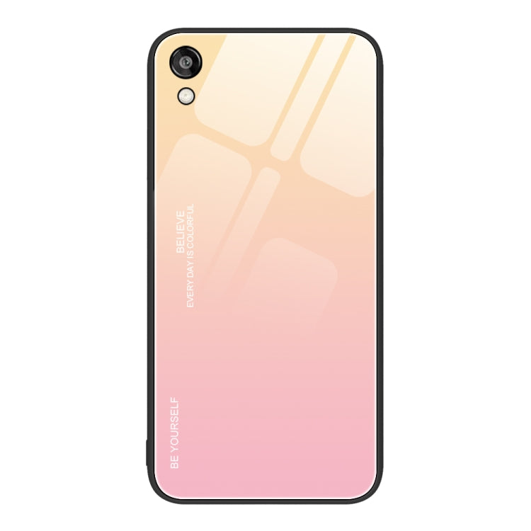 For Honor Play 3e Gradient Color Glass Phone Case