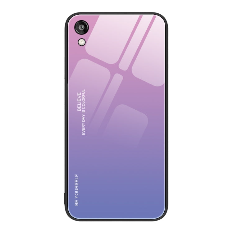 For Honor Play 3e Gradient Color Glass Phone Case