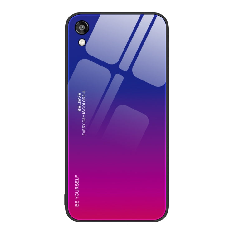 For Honor Play 3e Gradient Color Glass Phone Case