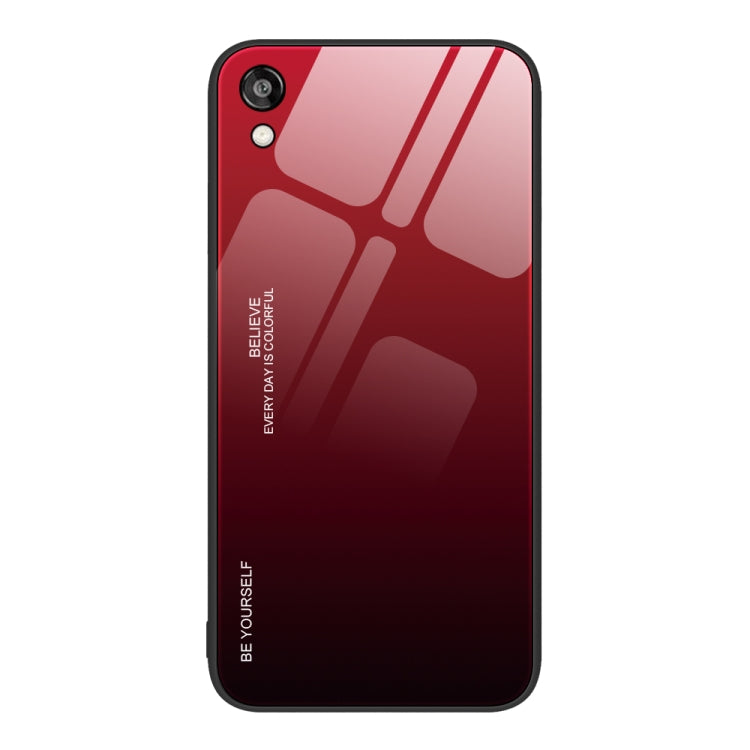 For Honor Play 3e Gradient Color Glass Phone Case