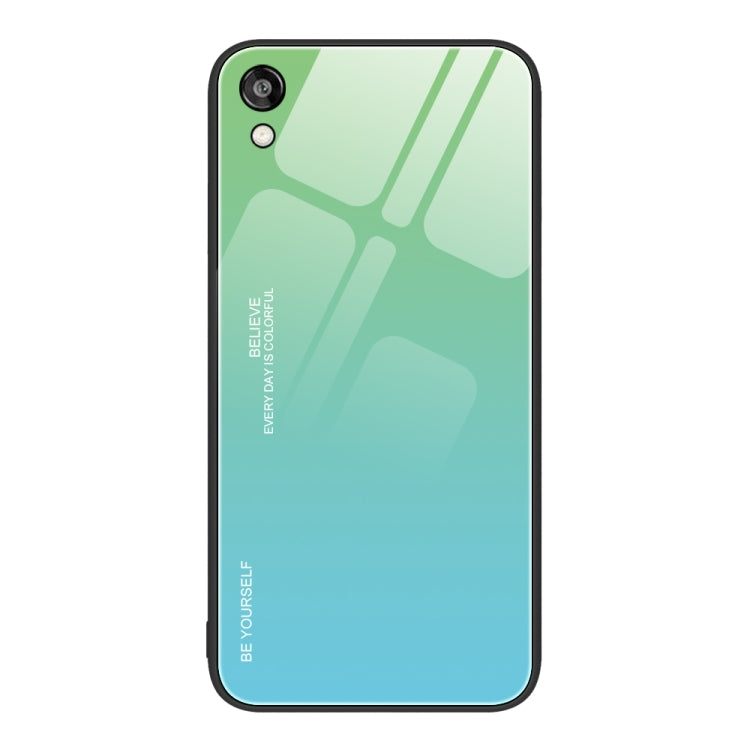 For Honor Play 3e Gradient Color Glass Phone Case