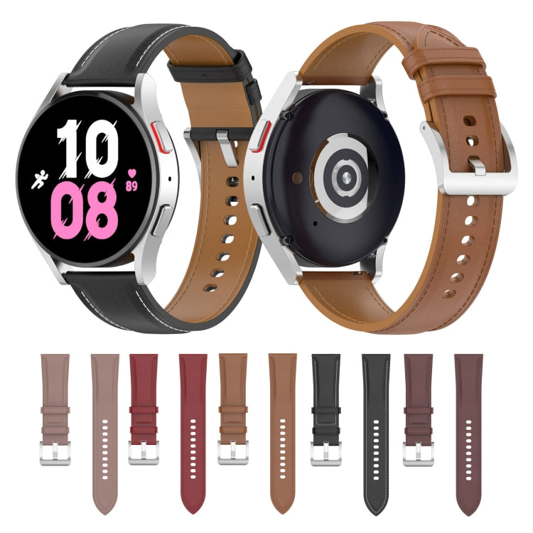 For Samsung Galaxy Watch 5 40mm Premium Leather Watch Band