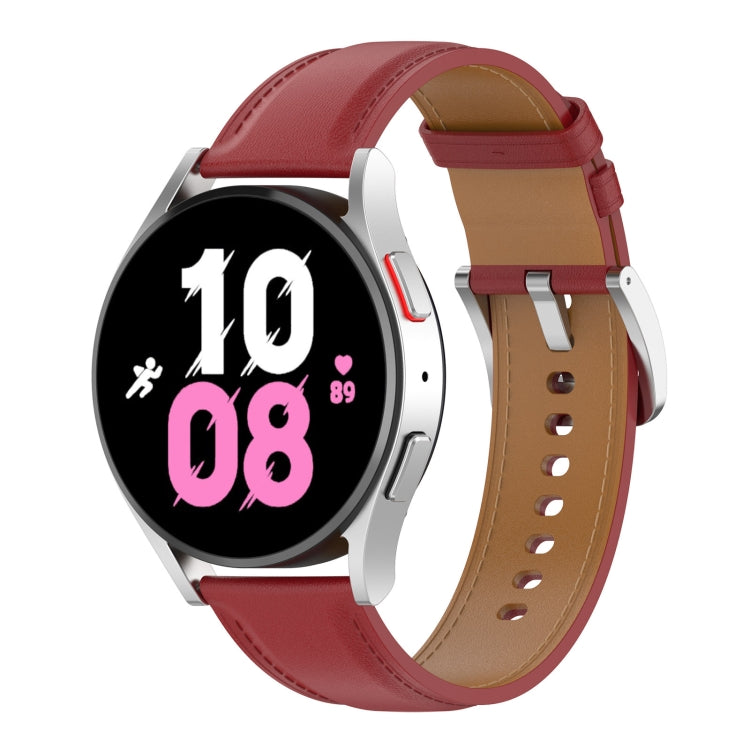 For Samsung Galaxy Watch 5 44mm Premium Leather Watch Band