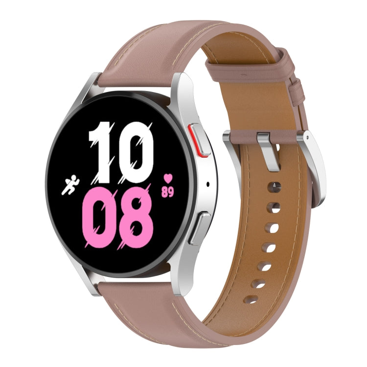 For Samsung Galaxy Watch 5 44mm Premium Leather Watch Band