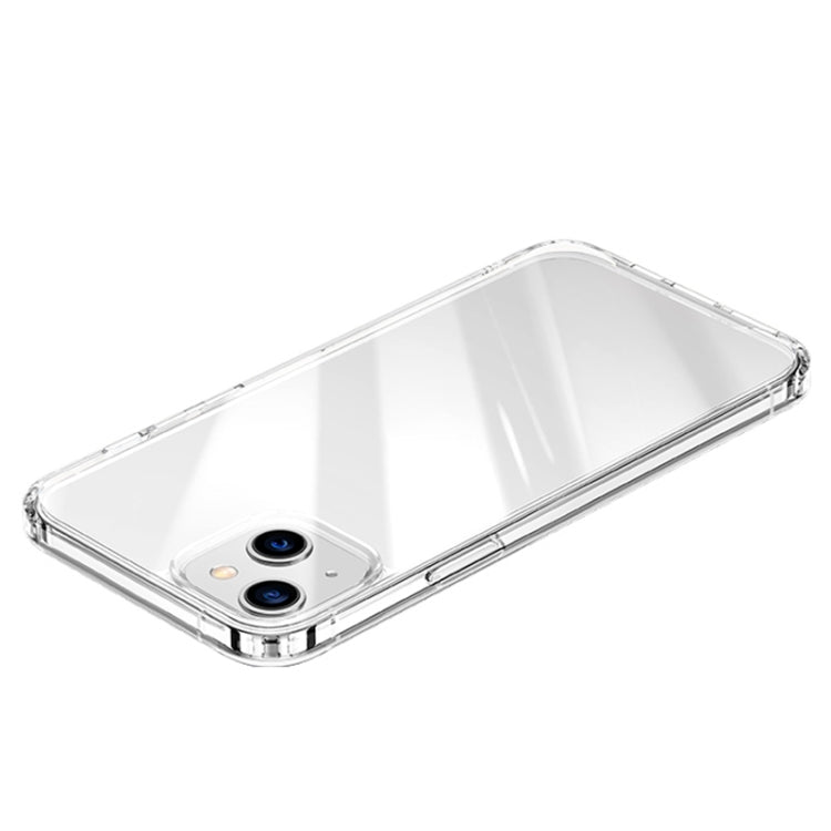 For iPhone 14 Four Corner Airbags Shockproof Phone Case (Transparent)