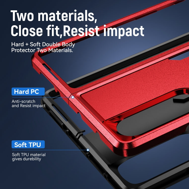 For Samsung Galaxy Z Fold4 PC + TPU Shockproof All Inclusive Phone Case