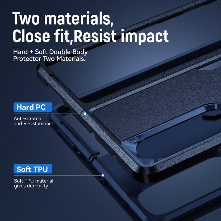 For Samsung Galaxy Z Fold4 PC + TPU Shockproof All Inclusive Phone Case