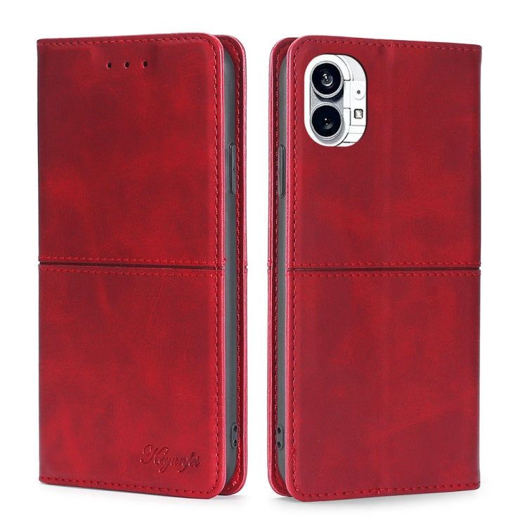 For Nothing Phone 1 Cow Texture Magnetic Leather Phone Case
