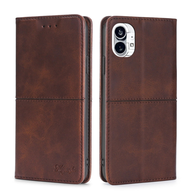For Nothing Phone 1 Cow Texture Magnetic Leather Phone Case