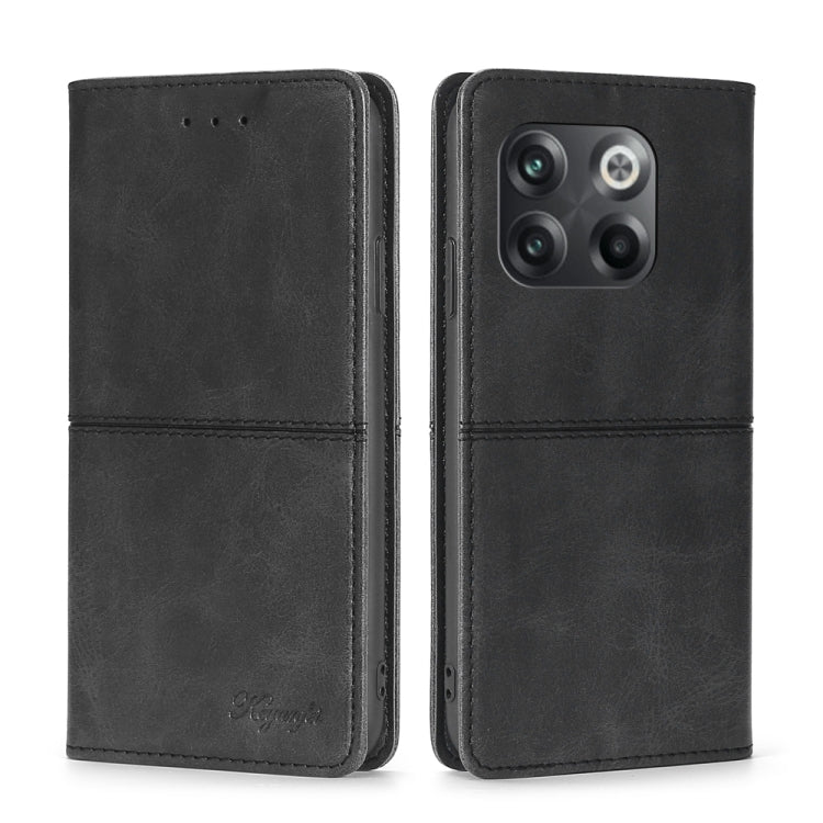 For OnePlus 10T Cow Texture Magnetic Leather Phone Case