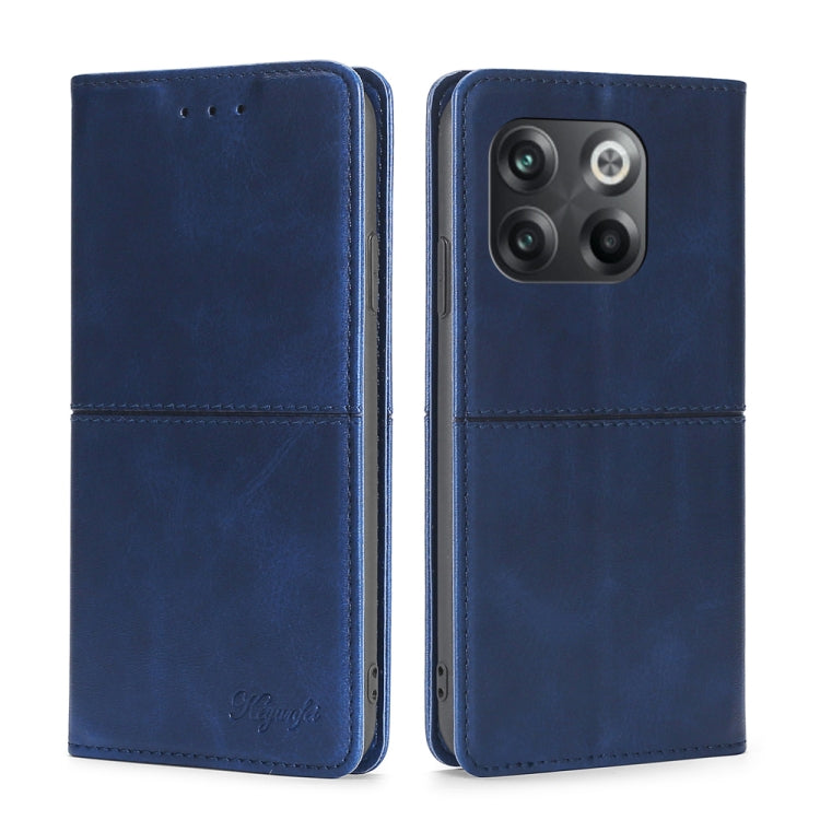 For OnePlus 10T Cow Texture Magnetic Leather Phone Case