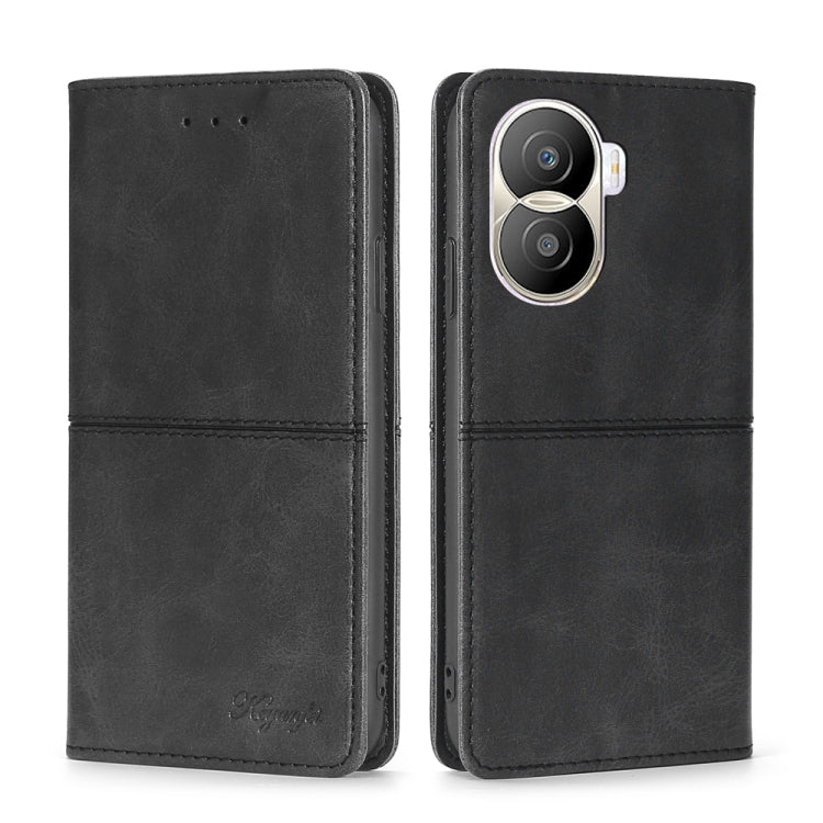 For Honor X40i Cow Texture Magnetic Leather Phone Case