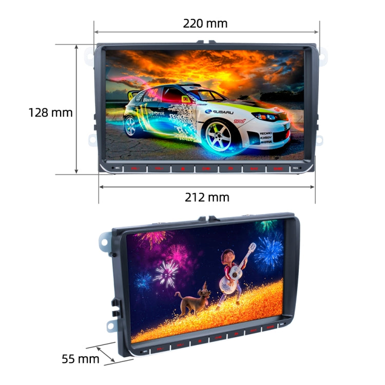 9 inch Android 11 WiFi GPS Car MP5 Player Support Phonelink / Bluetooth / FM Function, Style:without Reversing Camera