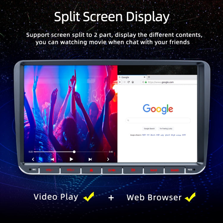 9 inch Android 11 WiFi GPS Car MP5 Player Support Phonelink / Bluetooth / FM Function, Style:without Reversing Camera