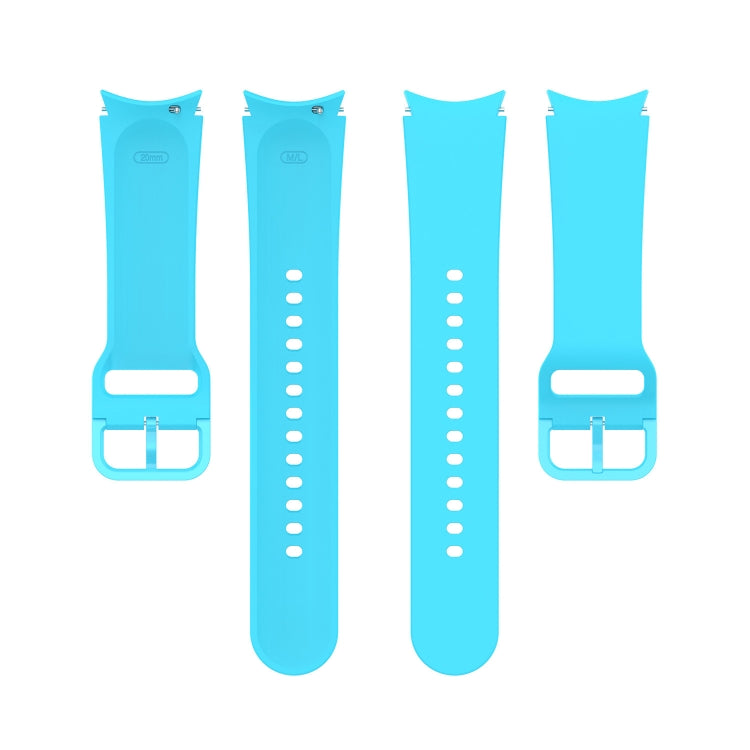 For Samsung Galaxy Watch 5 40mm Official Silicone Watch Band, Size:L