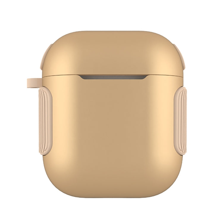 2 in 1 Matte Texture Contrast Color PC + TPU Earphone Case For AirPods 2 / 1