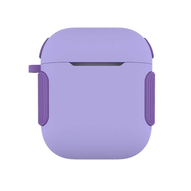 2 in 1 Matte Texture Contrast Color PC + TPU Earphone Case For AirPods 2 / 1