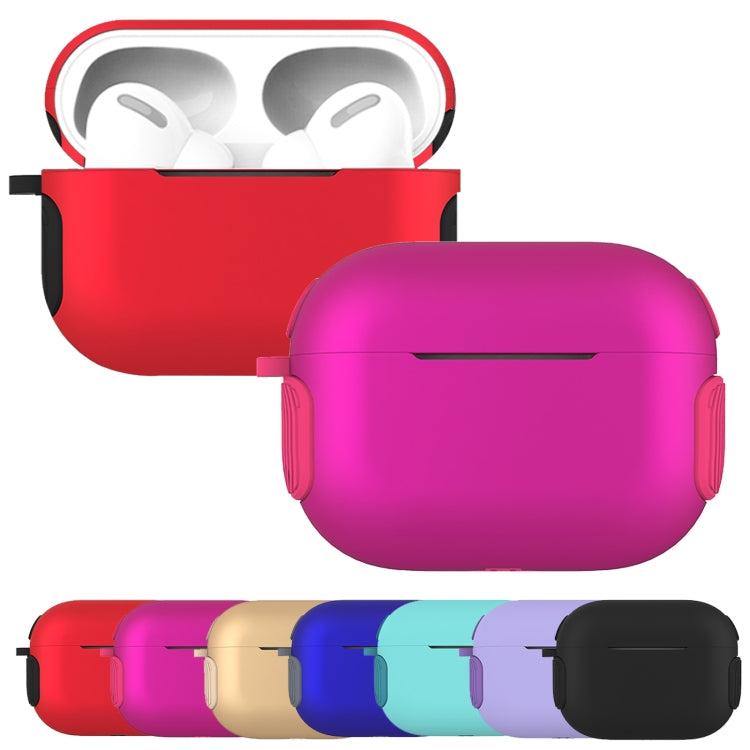 2 in 1 Matte Texture Contrast Color PC + TPU Earphone Case For AirPods Pro