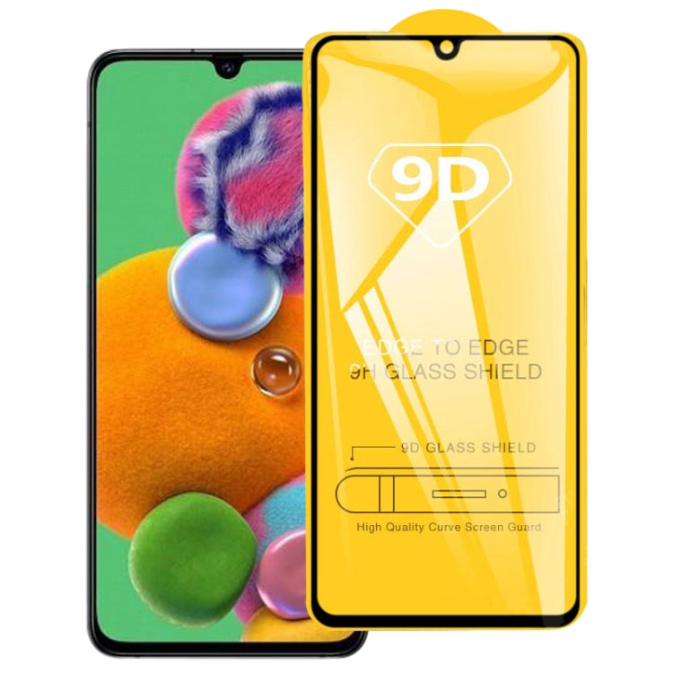 For Galaxy A81 9D Full Glue Full Screen Tempered Glass Film