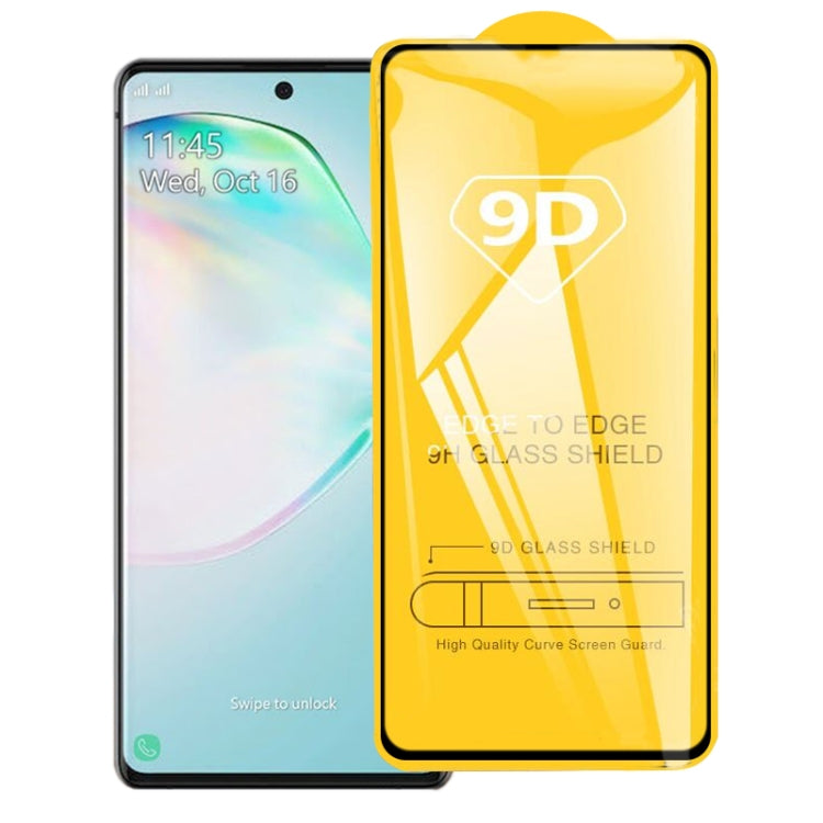 For Galaxy A91 9D Full Glue Full Screen Tempered Glass Film