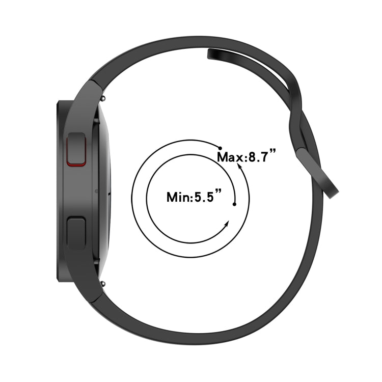 For Samsung Galaxy Watch 5 Pro 45mm Official Silicone Watch Band, Size:S
