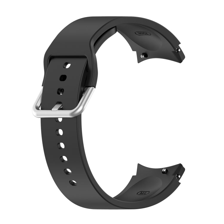 For Samsung Galaxy Watch 5 40mm Official Silicone Silver Round Buckle Watch Band
