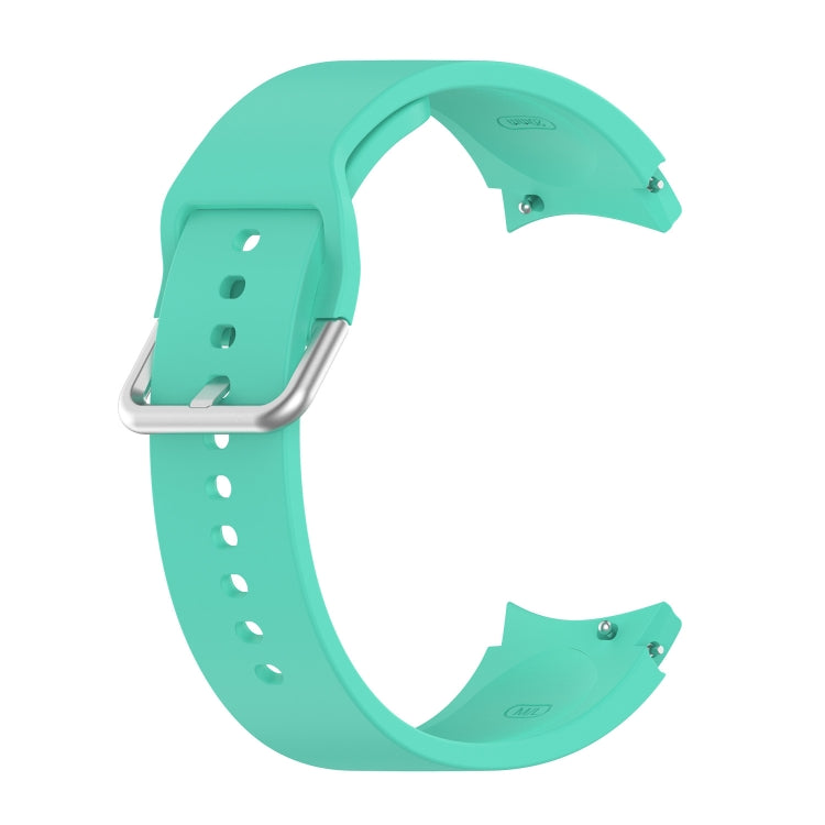 For Samsung Galaxy Watch 5 40mm Official Silicone Silver Round Buckle Watch Band