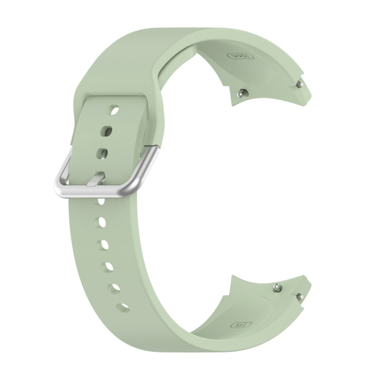 For Samsung Galaxy Watch 5 Pro 45mm Official Silicone Silver Round Buckle Watch Band