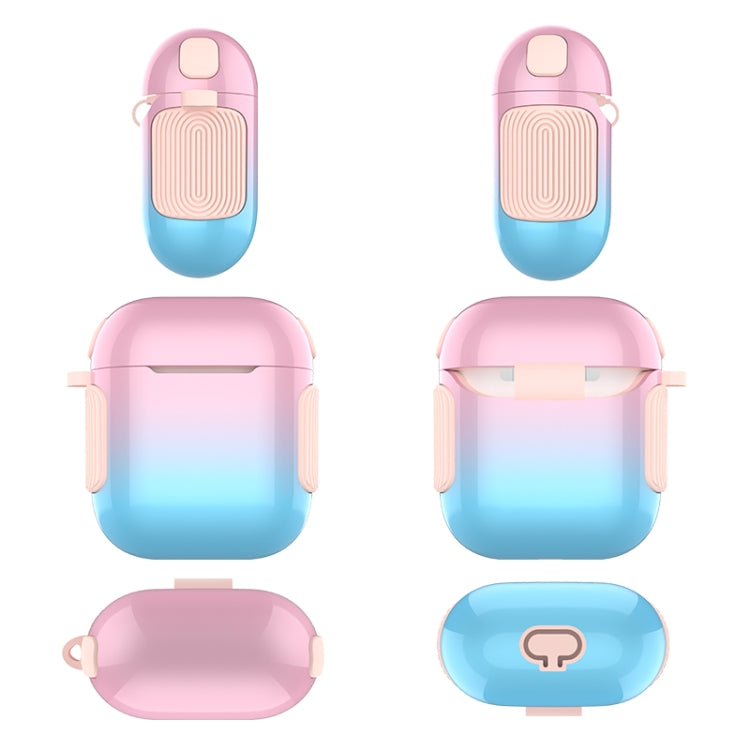 2 in 1 Varnish Colorful PC + TPU Earphone Case For AirPods 2 / 1