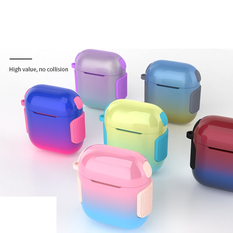 2 in 1 Varnish Colorful PC + TPU Earphone Case For AirPods 2 / 1