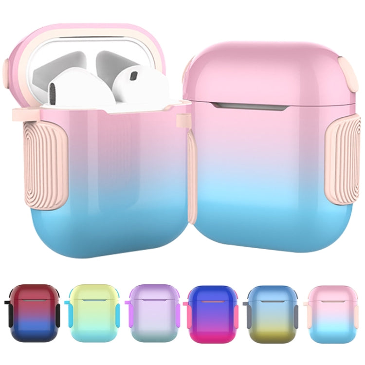 2 in 1 Varnish Colorful PC + TPU Earphone Case For AirPods 2 / 1