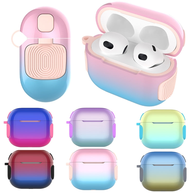 2 in 1 Varnish Colorful PC + TPU Earphone Case For AirPods 3