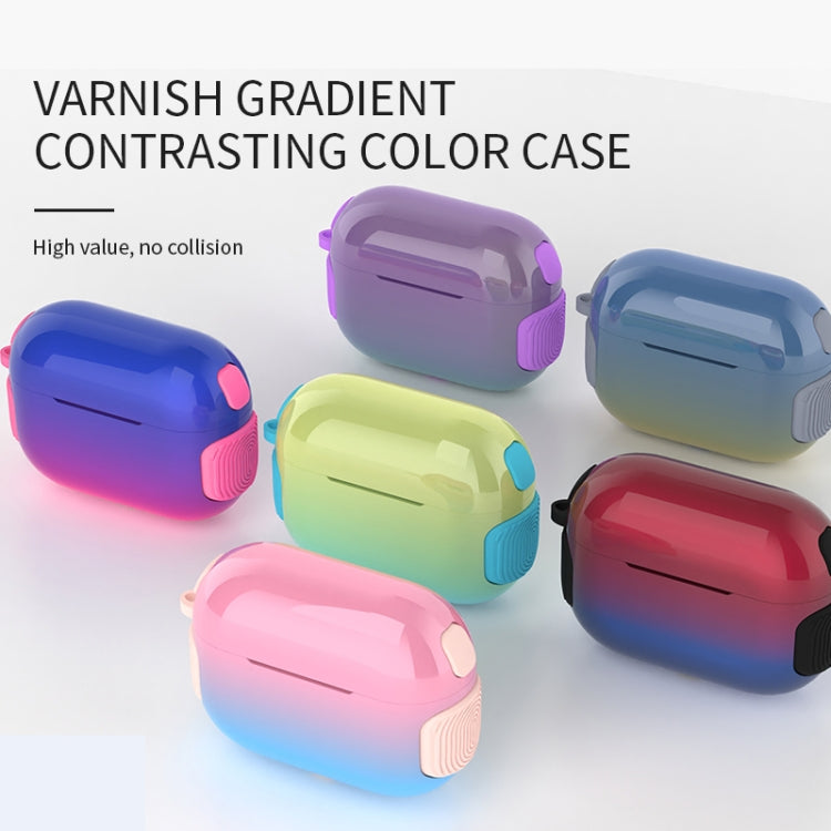 2 in 1 Varnish Colorful PC + TPU Earphone Case For AirPods Pro