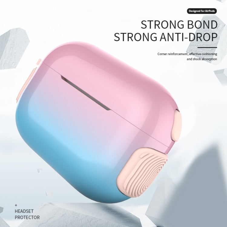2 in 1 Varnish Colorful PC + TPU Earphone Case For AirPods Pro