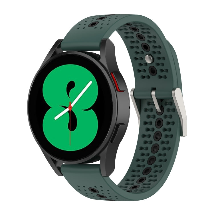 For Samsung Galaxy Watch 5 44mm 20mm Colorful Hole Silicone Watch Band