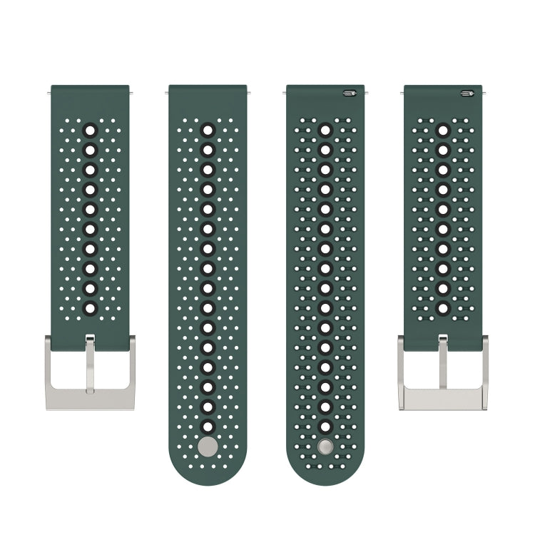 For Samsung Galaxy Watch 5 44mm 20mm Colorful Hole Silicone Watch Band