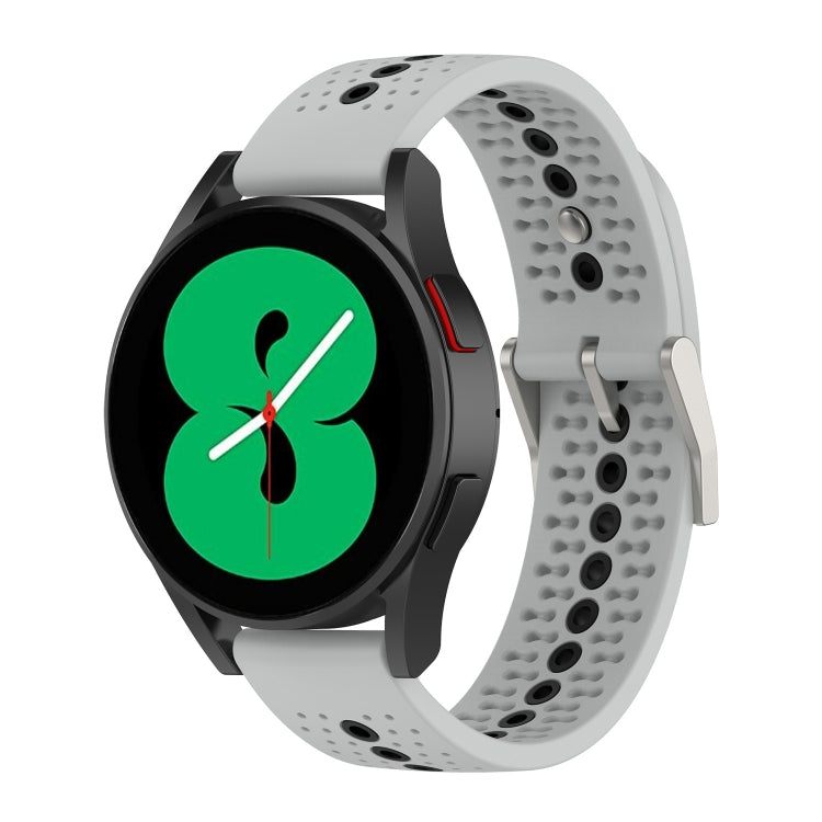For Samsung Galaxy Watch 5 44mm 20mm Colorful Hole Silicone Watch Band