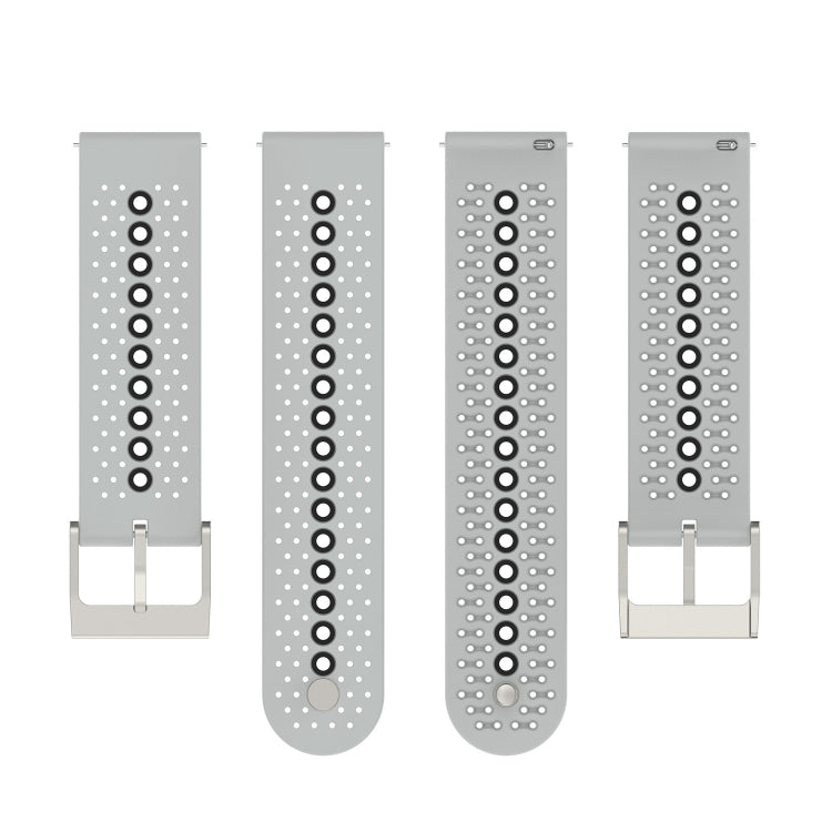 For Samsung Galaxy Watch 5 44mm 20mm Colorful Hole Silicone Watch Band