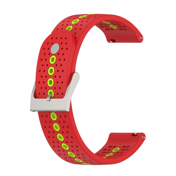 For Samsung Galaxy Watch 5 44mm 20mm Colorful Hole Silicone Watch Band