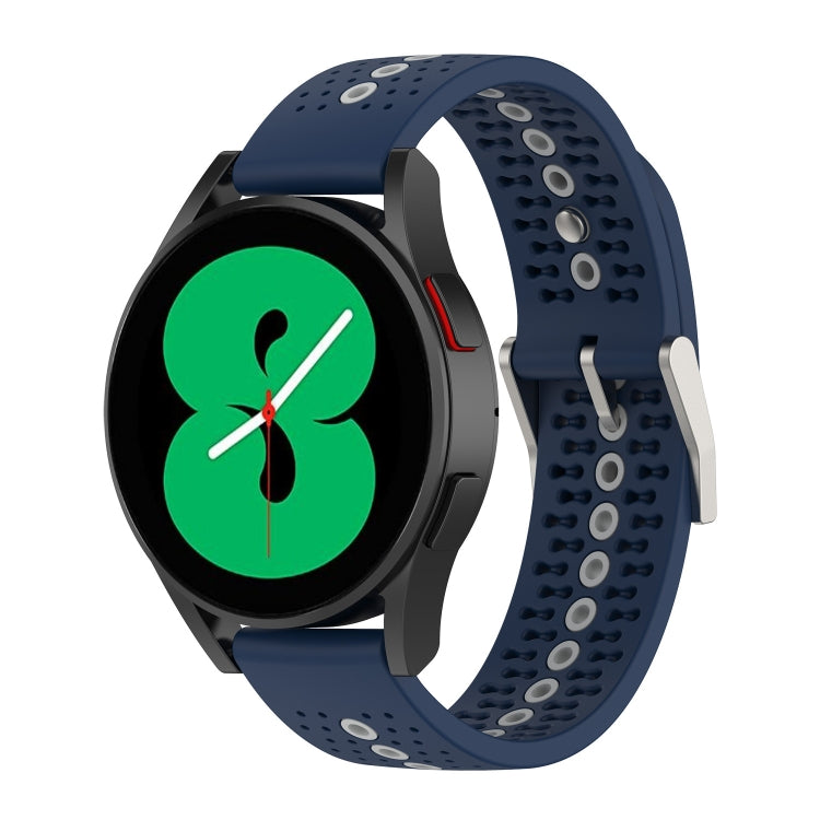 For Samsung Galaxy Watch 5 44mm 20mm Colorful Hole Silicone Watch Band