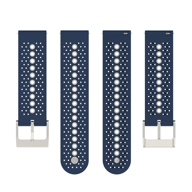 For Samsung Galaxy Watch 5 44mm 20mm Colorful Hole Silicone Watch Band