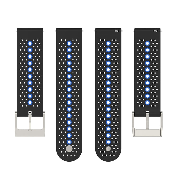 For Samsung Galaxy Watch 5 44mm 20mm Colorful Hole Silicone Watch Band