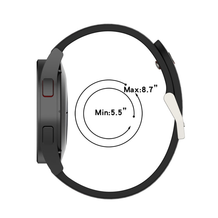 For Samsung Galaxy Watch 5 44mm 20mm Colorful Hole Silicone Watch Band