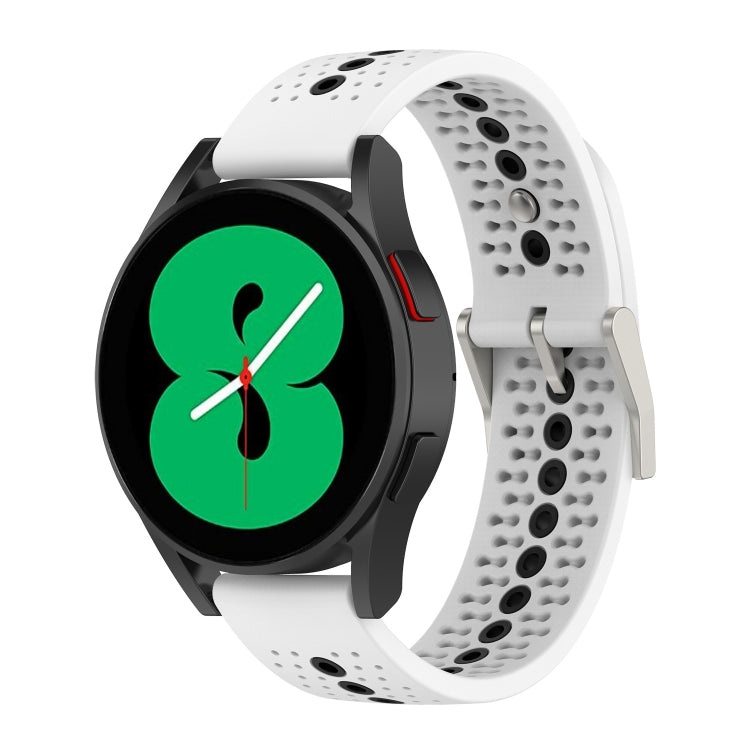For Samsung Galaxy Watch 5 Pro 45mm 20mm Colorful Hole Silicone Watch Band