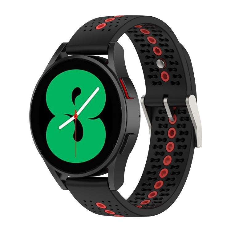 For Samsung Galaxy Watch 5 Pro 45mm 20mm Colorful Hole Silicone Watch Band