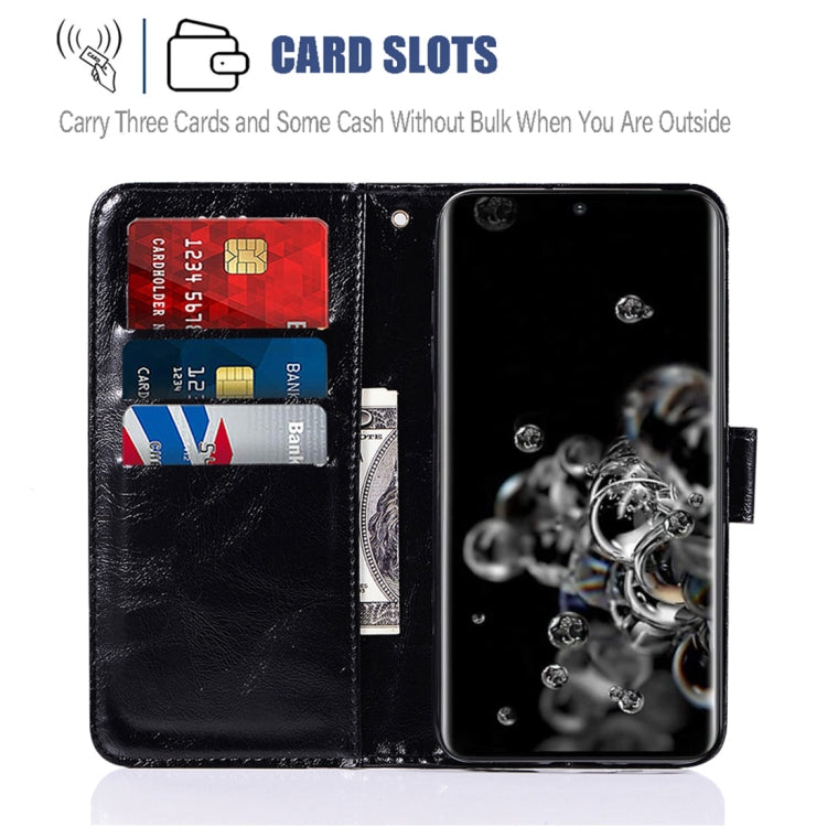 For Galaxy S20 Ultra Retro Copper Button Crazy Horse Horizontal Flip PU Leather Case with Holder & Card Slots & Wallet & Lanyard