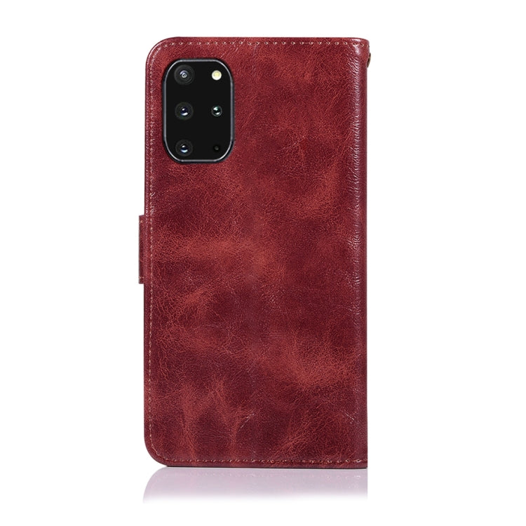 For Galaxy S20+ Retro Copper Button Crazy Horse Horizontal Flip PU Leather Case with Holder & Card Slots & Wallet & Lanyard