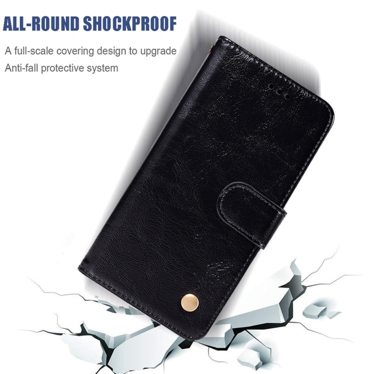 For Galaxy S20 Retro Copper Button Crazy Horse Horizontal Flip PU Leather Case with Holder & Card Slots & Wallet & Lanyard