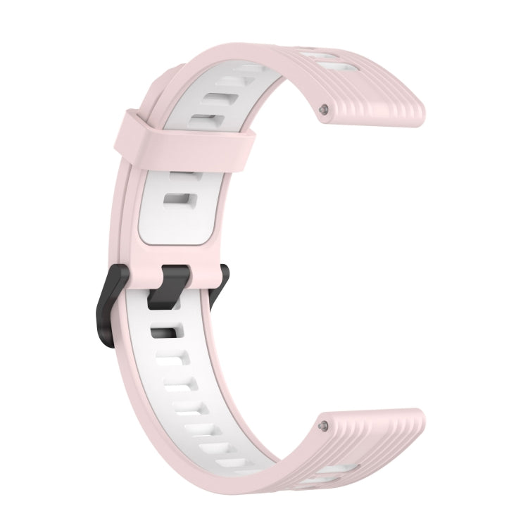 For Samsung Galaxy Watch 5 Pro 45mm 20mm Two-color Stripe Silicone Watch Band