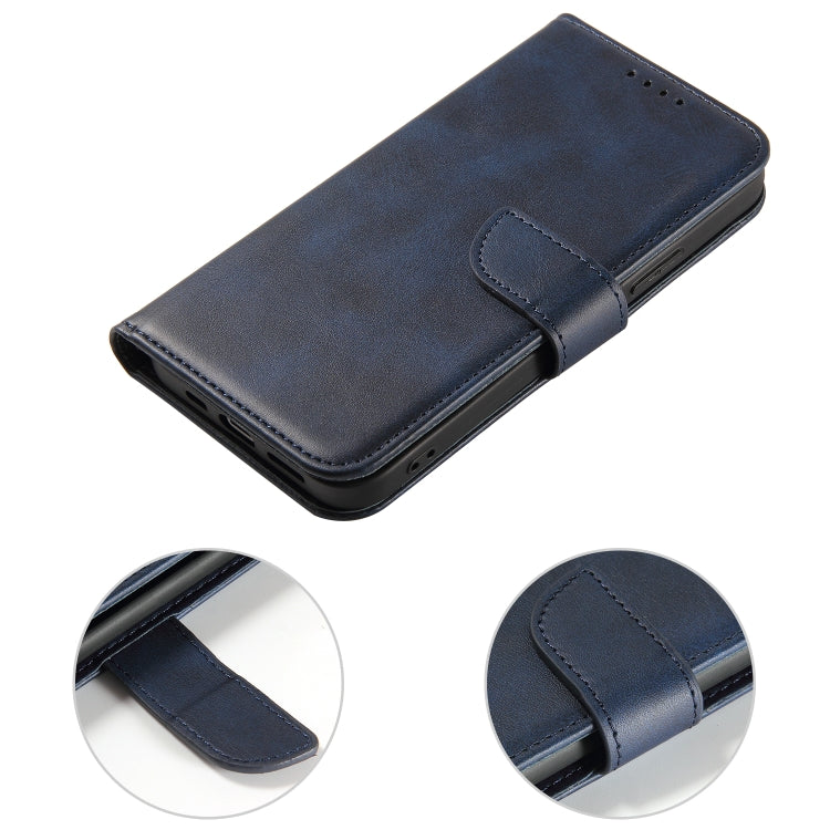 For iPhone 14 Calf Texture Buckle Flip Leather Phone Case